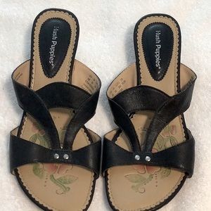 Hush Puppies black sandals